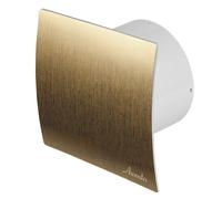Gold Front 4in Wall Extractor Fan (100mm) with Timer & Humidity Sensor - 110 m3/h, 13W, 36dB, IPX4, 230-240V/50Hz