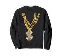 Gold Gangster Chain Gangsta Cosplay Gift Design Idea Sweatshirt