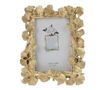 Gold Gingko Leaf Retro Photo Frame Resin Glass Table Decor