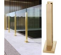 Gold Glass Balustrade Post - 85cm (33.5") Deck Railing System for Balcony & Hallway, Durable Glass Support, Modern Design, 1pc - Enhance Safety & Style