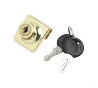 Gold Glass Door Lock Latch for Wine Cellar Display Case Cupboard Security Fitting Zinc Alloy Showcase Catch 54mm(A)