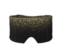 Gold Glitter Black Cool Modern, Full Eye Covers Light Blocking Eye Mask Sleep Eye and Ear Muffs