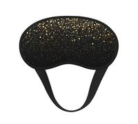 Gold Glitter Black Cool Modern, Full Eye Covers Light Blocking Eye Masks Blackout Sleep Eye Muffs