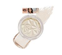 Gold Glitter Eyeshadow Palette with Highlighter Effect for Eyes and Face, Metallic Shimmer Powder, Highly Pigmented, Waterproof, Long-Lasting, Easy to Blend for Party or Daily Makeup (Gold)