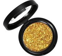 Gold Glitter Eyeshadow, Shimmer Eye Shadow Face Glitter Eye Make-Up, Metallic Long-Lasting Highly Pigmented Sparkly Eye Shadow, Easy to Blend