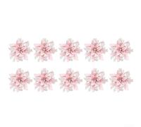 Gold Glitter Flower Vine Wreath 14.5cm Intricate Design for Christmas | Plastic polyester and fabric blend Ready to display for festive use Suitable for doors and Christmas trees