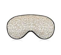 Gold Glitter Leopard Print Ombre Sleep Eye Mask Blocks Light Cover Eyeshade for Men Women
