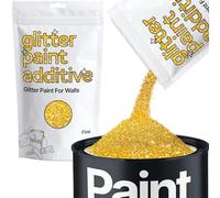Gold Glitter Paint Additive Fine 100g for Adding Sparkle to Paints & Varnish | Paint Walls Sparkly Add to Emulsion, Acrylic or Lacquer Indoor | Hemway
