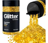 Gold Glitter Shaker, 130g Super Chunky Glitter, Crafts 1/8" Metallic Flake Gold Sequins, Resin & Epoxy Crafts, Decorating, Halloween, Christmas Nail, Face, Hemway