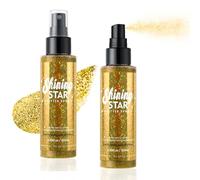 Gold Glitter Shimmer Spray 100ml - Waterproof & Sweat-Resistant Body Glitter for Hair, Face, Skin & Clothing, Quick-Dry Lightweight Sparkle Mist for Festival, Wedding, Party Stage Makeup