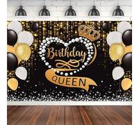 Gold Glitter Shining Dot Photography Backdrop For Birthday Queen Love Heart Party Balloons Background Sliver Diamonds Decor 180X120cm