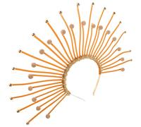 Gold Goddess Crown Spiked Headband for Women Party Events