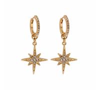 Gold 'Gothic Revival' Star Earrings Bibi Bijoux Gold One Size