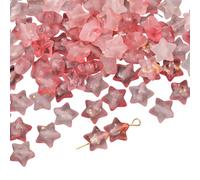 Gold Gradient Acrylic Star Bead for Necklace Handmade Jewelry Accessories for Handmade and Decorations Sparkling Acrylic Star Bead Phone Straps