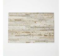 Gold & Grey Leather Placemats Set of 4
