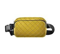 Gold Grid Gradient Gold Cube Cute Fanny Pack Waist Bag for Women Men Multipurpose Bum Belt Bag with Adjustable Strap for Workout Running Hiking
