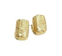 Gold Hammered Textured Half Circle Earrings for Women, Chunky Irregular Crinkled Surface C-Shape Hoop Earrings, Minimalist Vintage Office Daily Jewelry