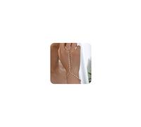 Gold Hand Chain Bracelets for Women Trendy，Dainty Clover Pearl Charm Ring Bracelet Hand Chain 14K Gold Planted Cute Heart Butterfly Flower Stackable Bracelets for Women Non Tarnish Gold Jewelry Gifts