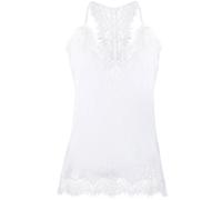 Gold Hawk lace-panel tank top - White S