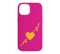 Gold Heart Glow Case for iPhone 14