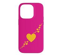 Gold Heart Glow Case for iPhone 14 Pro