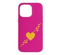 Gold Heart Glow Case for iPhone 14 Pro Max