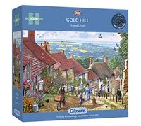 Gold Hill 1000 Piece Jigsaw Puzzle | Dorset Jigsaw | Sustainable Puzzle for Adults | Premium 100% Recycled Board | Great Gift for Adults | Gibsons Games