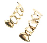 Gold Hollow Grill, Copper Single Mouth Decorative Grill | Hip-hop Culture Accessory, for Adults and Rappers, Stable Wear, Golden Finish