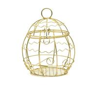 Gold Hollow Out Bird Cage Outdoor Bird Cage Feeder Hamster Rabbit Parrot Toy Keeping Pigeon Pet Breeding Box