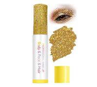 Gold Holo Glitter Stick - Waterproof Smudge-Proof Formula with Multidimensional Iridescent Sparkle for Long-Lasting Face, & Hair Makeup at Festivals and Special Events