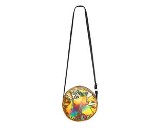 Gold Holographic Round Crossbody Bag