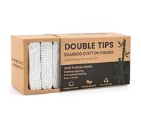 GOLD HONEY Bamboo Cotton Swabs 600 Count - Double Tips Cotton Buds - Ear Swabs for Ear Wax Removal - Makeup Applying - Household Cleaning - Art & Crafts