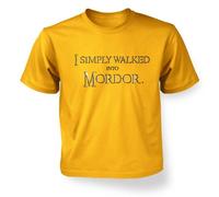 Gold I Simply Walked Into Mordor Kids T-shirt - Gold 9-11 Years