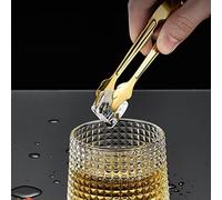 Gold Ice and Sugar Tongs - Stainless Steel Small Bucket Tongs for Tea and Coffee