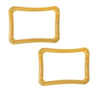 Gold Inflatable Picture Frame Photo Booth Prop 31"- 2 Pack - Fun Party Decoration for Selfies, Weddings, Birthdays & Events - Lightweight, Reusable & Eye-Catching