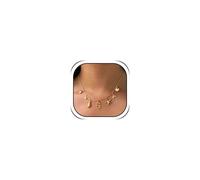 Gold Initial Charm Necklace for Women Beachy Jewelry for Summer Vacation Seashell Starfish Pearl Charm Necklaces Surfer Personalized Name Letter Charms Necklace Preppy Stuff Beach Jewelry for Women
