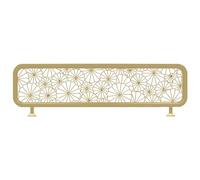 Gold Iron Divider Panel - Decorative for Dining Areas, Offices, Restaurants, Hotels & Bars - Table Separator, 15.75x55.12in/40x140CM, Stylish Partition for Enhanced Privacy