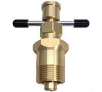Gold Iron Olive Puller Ferrule Tool For 15mm 22mm And 1/2 3/4 Inch Brake Pipe Fittings Removal Compact Lightweight Design For Auto Repair