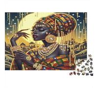 Gold Jigsaw Puzzles Elegance 1000Pc Recycled Paper for Adults Puzzle Fun Challenging Game Family Educational Gift Age 12 Years Up 52x38cm/1000pcs