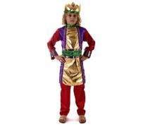 Gold King Nativity Boys Fancy Dress Costume Age 4 - 6 yrs Small