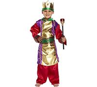 Gold King Nativity Boys Fancy Dress Costume Age 7- 9 yrs Medium