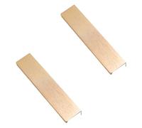 Gold Kitchen Cabinet Handles Modern, 2 Pack Hidden Furniture Handles Aluminum Alloy | Anodized, Drawer Pulls Hole centers: 96-1160mm Cupboard Door Pulls Concealed Wardrobe Handle 320mm/12.5in