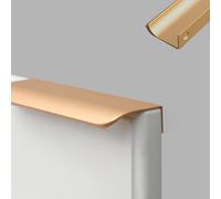 Gold Kitchen Cabinet Handles Modern, 2 Pack Hidden Furniture Handles Aluminum Alloy | Anodized, Drawer Pulls Hole centers: 64-1140mm Cupboard Door Pulls Concealed Wardrobe Handle Pull 320mm/12.5in