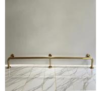 Gold Kitchen Island Foot Rest Bar 4 4.2 4.4 4.6 4.8 5.0 5.2 ft, Undercounter Foot Rail with Bracket Hardware & Screws, Commercial Bar Foot Railing(10.7ft/326cm)