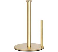 Gold Kitchen Roll Holder Countertop, OBODING, Gold Paper Towel Holder Stand for Kitchen and Bathroom Organization, Stainless Steel Paper Towel Holders for Standard and Large Rolls (Golden)