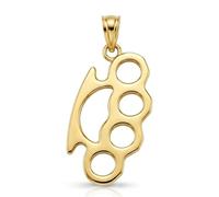 Gold Knuckles Knucks Charm - 10 Karat Solid Gold