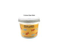 (Gold Label Paint Clear 5L) GOLD LABEL POND PAINT SEALER BLACK CLEAR AQUA BLUE FISH KOI
