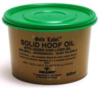 Gold Label Solid Hoof Oil for Horses - Black - 500ml Bottle