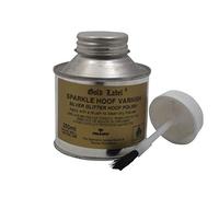Gold Label Hoof Varnish for Horses - Silver Sparkle - 250ml Pot