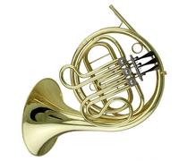 Gold Lacquer Brass Body And Yellow Brass Tuning Pipe 3-key French Horn With Case French Horn kit